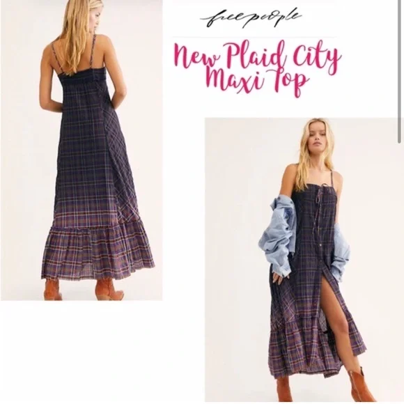 Free people Plaid maxi dress - Picture 2 of 15
